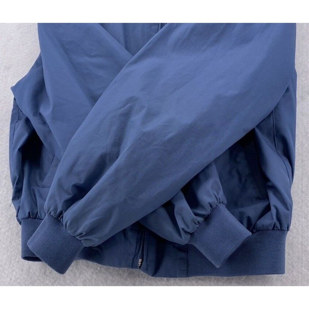 Members Only Jacket Mens 42 Large 4 Blue Bomber Full Zip Outdoors Vintage - Picture 9 of 11